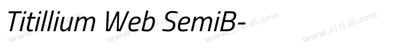 Titillium Web SemiB字体转换